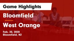 Bloomfield  vs West Orange  Game Highlights - Feb. 20, 2020