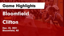 Bloomfield  vs Clifton  Game Highlights - Dec. 23, 2021