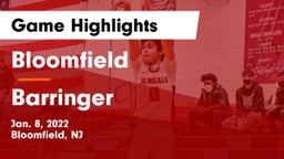 Bloomfield  vs Barringer  Game Highlights - Jan. 8, 2022