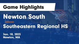 Newton South  vs Southeastern Regional HS Game Highlights - Jan. 18, 2023