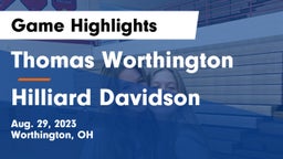 Thomas Worthington  vs Hilliard Davidson  Game Highlights - Aug. 29, 2023