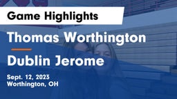 Thomas Worthington  vs Dublin Jerome  Game Highlights - Sept. 12, 2023