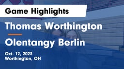 Thomas Worthington  vs Olentangy Berlin  Game Highlights - Oct. 12, 2023