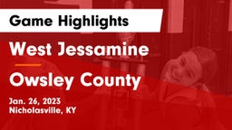 West Jessamine  vs Owsley County  Game Highlights - Jan. 26, 2023