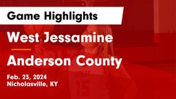 West Jessamine  vs Anderson County  Game Highlights - Feb. 23, 2024