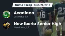Recap: Acadiana  vs. New Iberia Senior High 2018