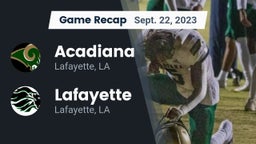Recap: Acadiana  vs. Lafayette  2023