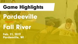 Pardeeville  vs Fall River  Game Highlights - Feb. 21, 2019