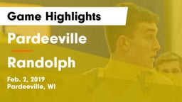 Pardeeville  vs Randolph Game Highlights - Feb. 2, 2019