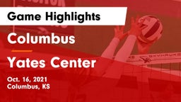Columbus  vs Yates Center  Game Highlights - Oct. 16, 2021