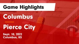 Columbus  vs Pierce City  Game Highlights - Sept. 10, 2022