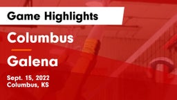 Columbus  vs Galena  Game Highlights - Sept. 15, 2022