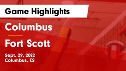 Columbus  vs Fort Scott  Game Highlights - Sept. 29, 2022