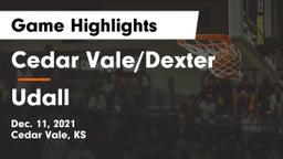 Cedar Vale/Dexter  vs Udall  Game Highlights - Dec. 11, 2021