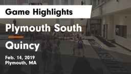 Plymouth South  vs Quincy  Game Highlights - Feb. 14, 2019