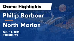 Philip Barbour  vs North Marion  Game Highlights - Jan. 11, 2024