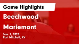 Beechwood  vs Mariemont  Game Highlights - Jan. 2, 2020