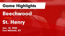Beechwood  vs St. Henry  Game Highlights - Jan. 10, 2020