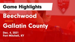 Beechwood  vs Gallatin County  Game Highlights - Dec. 4, 2021
