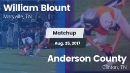 Matchup: William Blount vs. Anderson County  2017