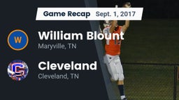 Recap: William Blount  vs. Cleveland  2017