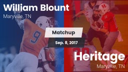 Matchup: William Blount vs. Heritage  2017