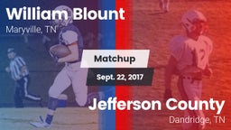 Matchup: William Blount vs. Jefferson County  2017