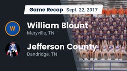 Recap: William Blount  vs. Jefferson County  2017