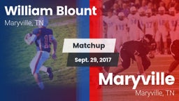 Matchup: William Blount vs. Maryville  2017