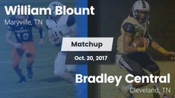 Matchup: William Blount vs. Bradley Central  2017