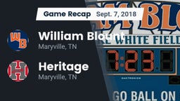 Recap: William Blount  vs. Heritage  2018