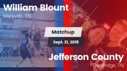 Matchup: William Blount vs. Jefferson County  2018