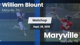 Matchup: William Blount vs. Maryville  2018