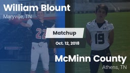 Matchup: William Blount vs. McMinn County  2018