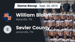 Recap: William Blount  vs. Sevier County 2019
