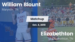 Matchup: William Blount vs. Elizabethton  2019