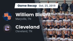 Recap: William Blount  vs. Cleveland  2019