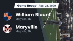 Recap: William Blount  vs. Maryville  2020