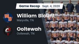 Recap: William Blount  vs. Ooltewah  2020
