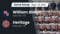 Recap: William Blount  vs. Heritage  2021