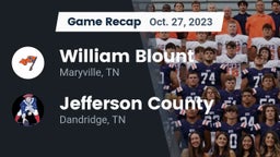 Recap: William Blount  vs. Jefferson County  2023