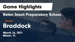 Belen Jesuit Preparatory School vs Braddock Game Highlights - March 16, 2021