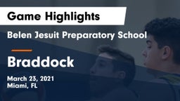 Belen Jesuit Preparatory School vs Braddock Game Highlights - March 23, 2021