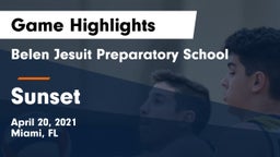 Belen Jesuit Preparatory School vs Sunset Game Highlights - April 20, 2021