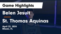  Belen Jesuit  vs St. Thomas Aquinas  Game Highlights - April 22, 2024