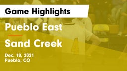 Pueblo East  vs Sand Creek  Game Highlights - Dec. 18, 2021