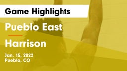 Pueblo East  vs Harrison  Game Highlights - Jan. 15, 2022