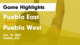 Pueblo East  vs Pueblo West  Game Highlights - Jan. 18, 2022