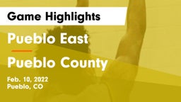 Pueblo East  vs Pueblo County  Game Highlights - Feb. 10, 2022
