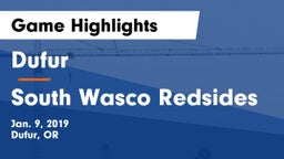 Dufur  vs South Wasco Redsides Game Highlights - Jan. 9, 2019